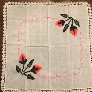 Servilleta bordada a mano
